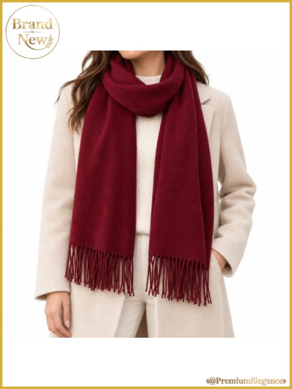 Oversized Blanket Scarf Shawl Wrap with Tassels 78.5x26.5